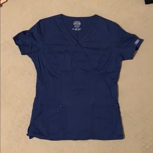Navy blue scrub top